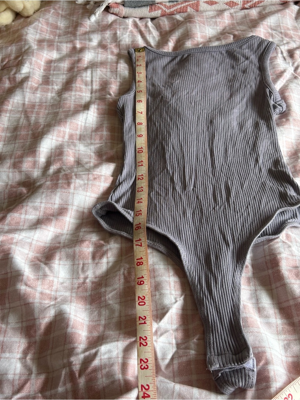 Lulu's Lavender Ribbed Body Suit - Picture 6 of 8
